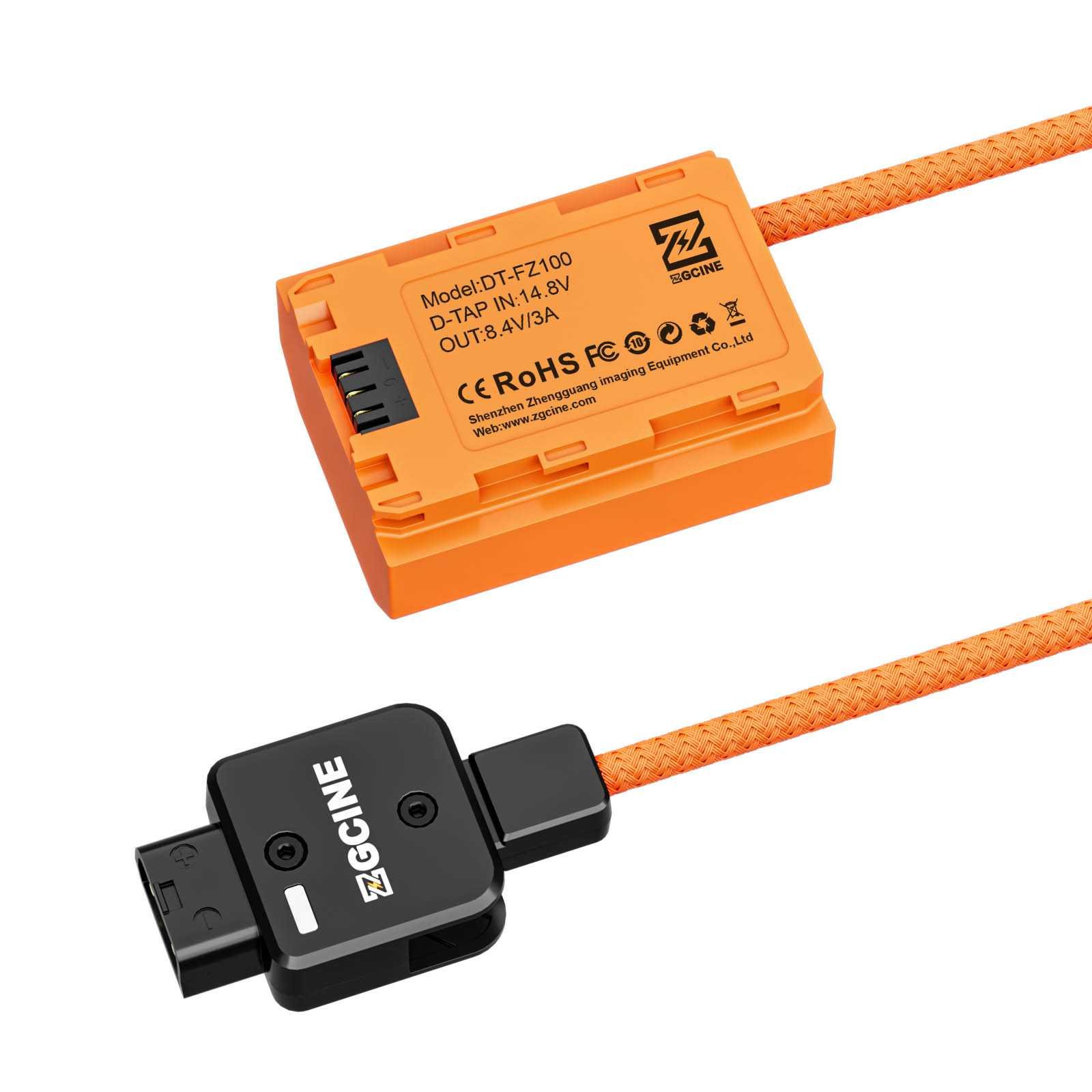 D-Tap to Sony NP-FZ100 Dummy Battery Cable - Afbeelding 2