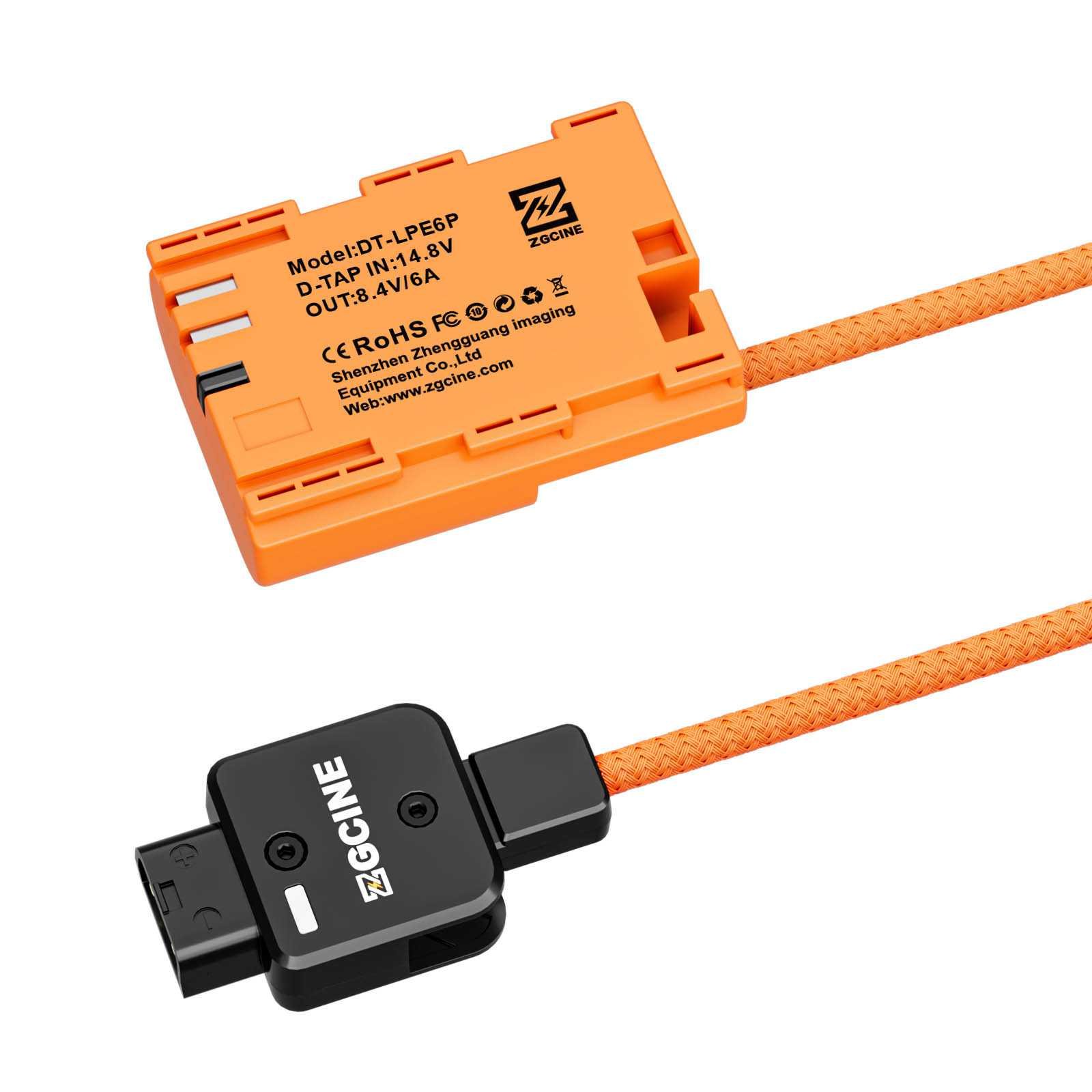 Dummy accu-kabel Canon LP-E6P (D-Tap) - Afbeelding 3