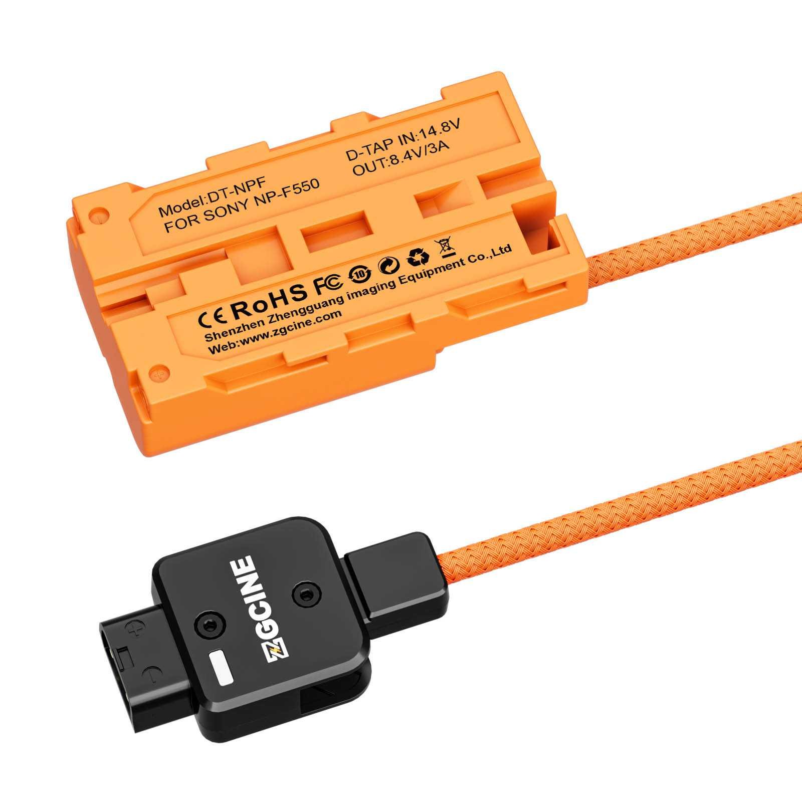Dummy accu-kabel D-Tap naar Sony NPF - Afbeelding 2