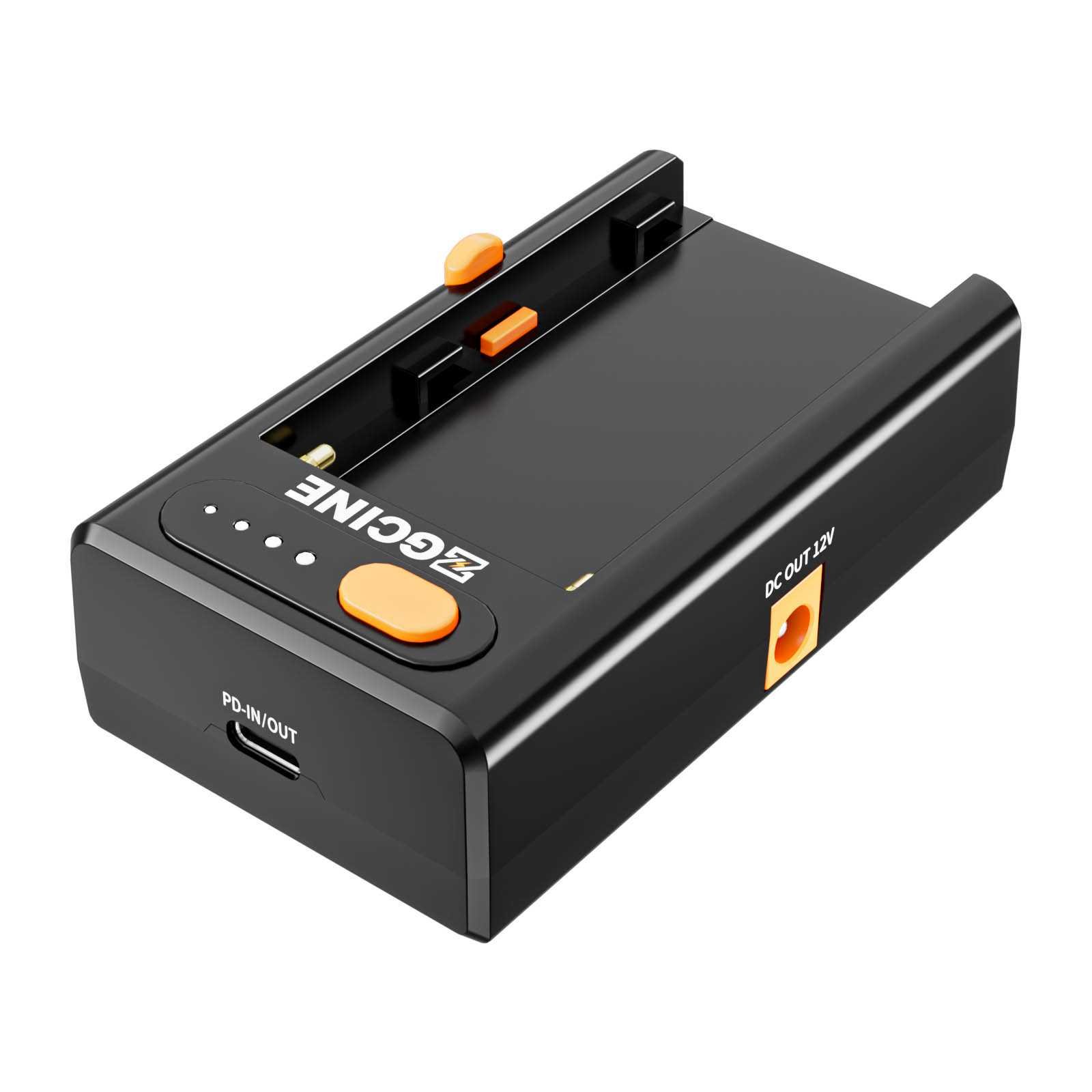 Oplader / poweradapter voor Sony NPF accu - USB-C PD en DC out - Afbeelding 2