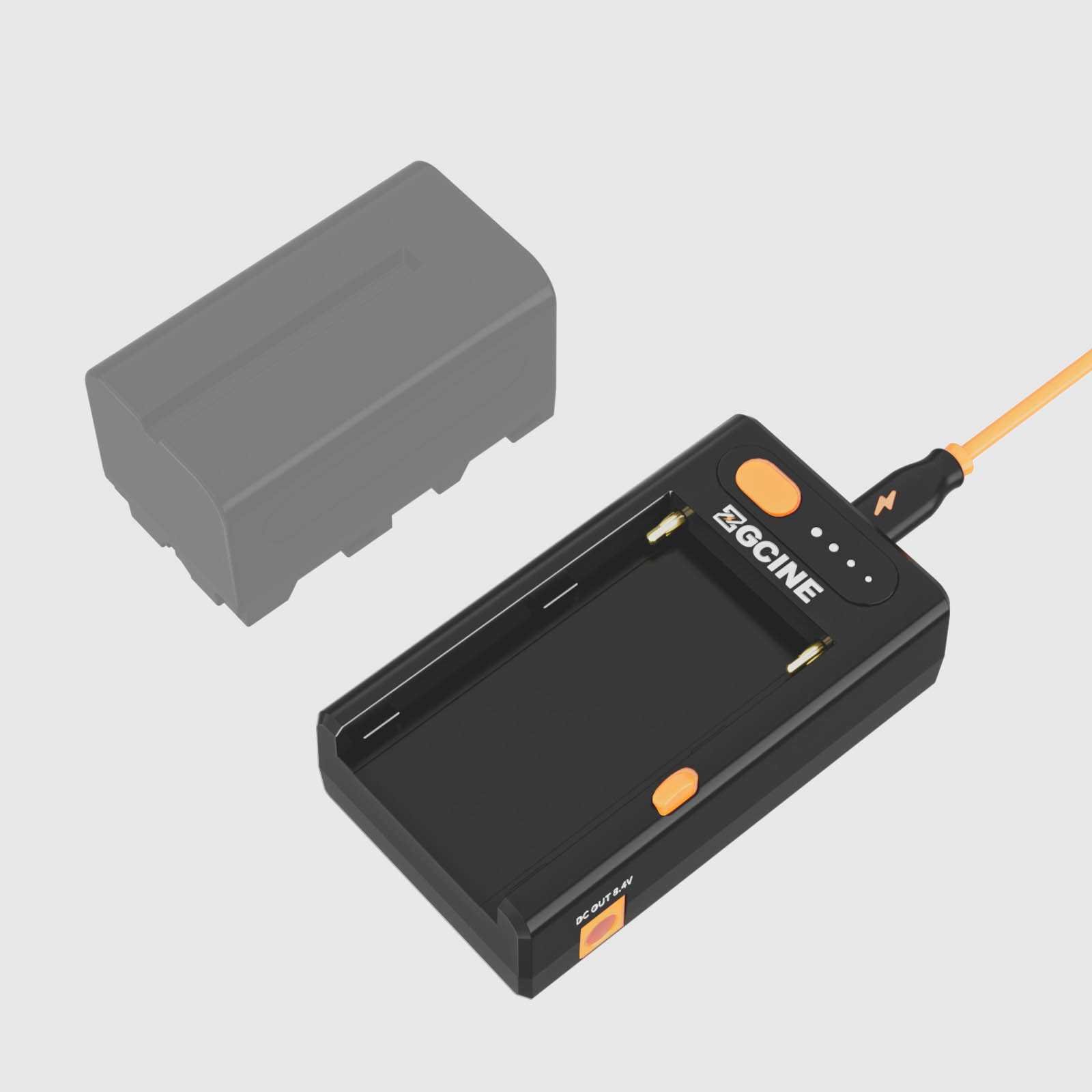 Oplader / poweradapter voor Sony NPF accu - USB-C PD en DC out - Afbeelding 5