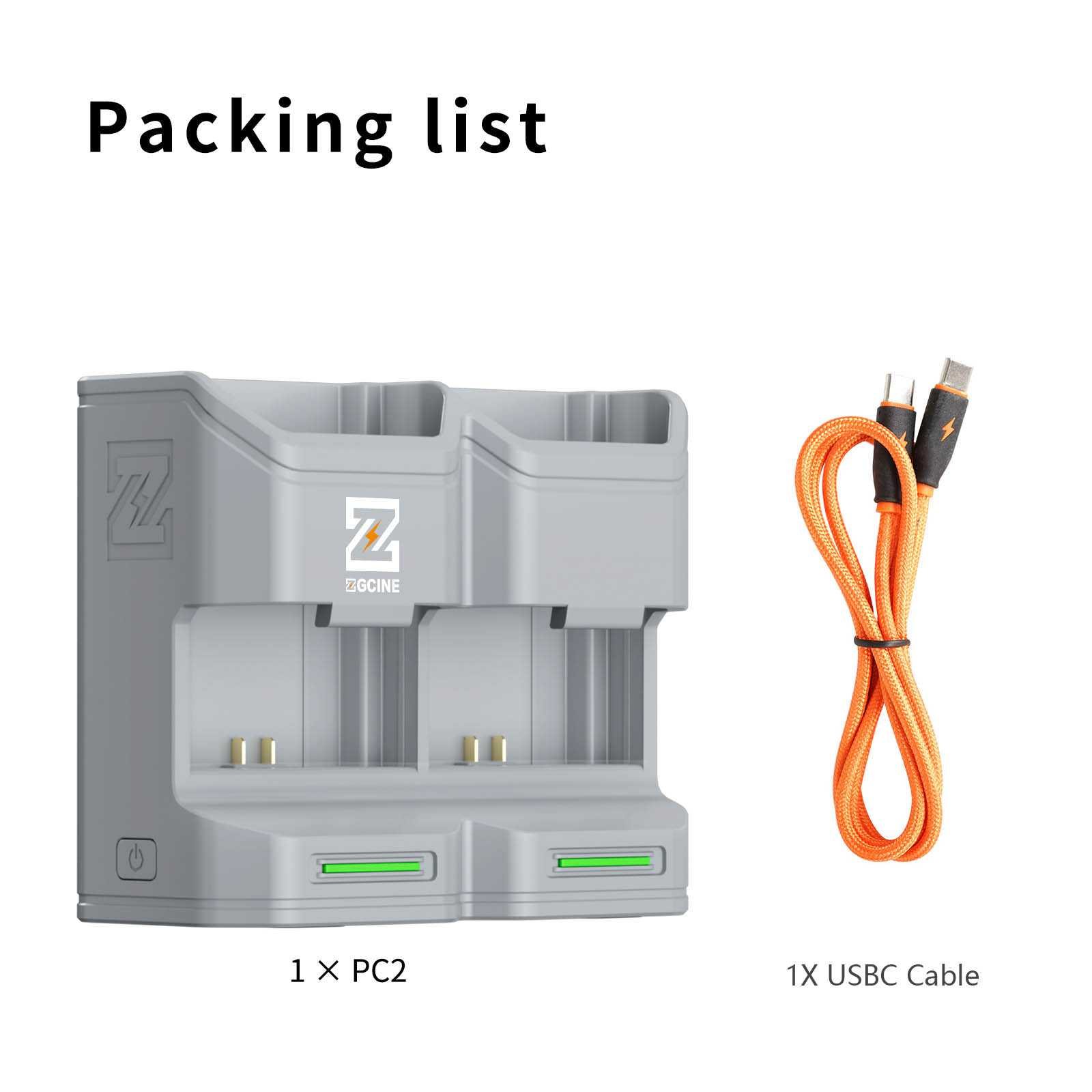Charging case voor 2 accu's Sony NP-FZ100 - Afbeelding 5