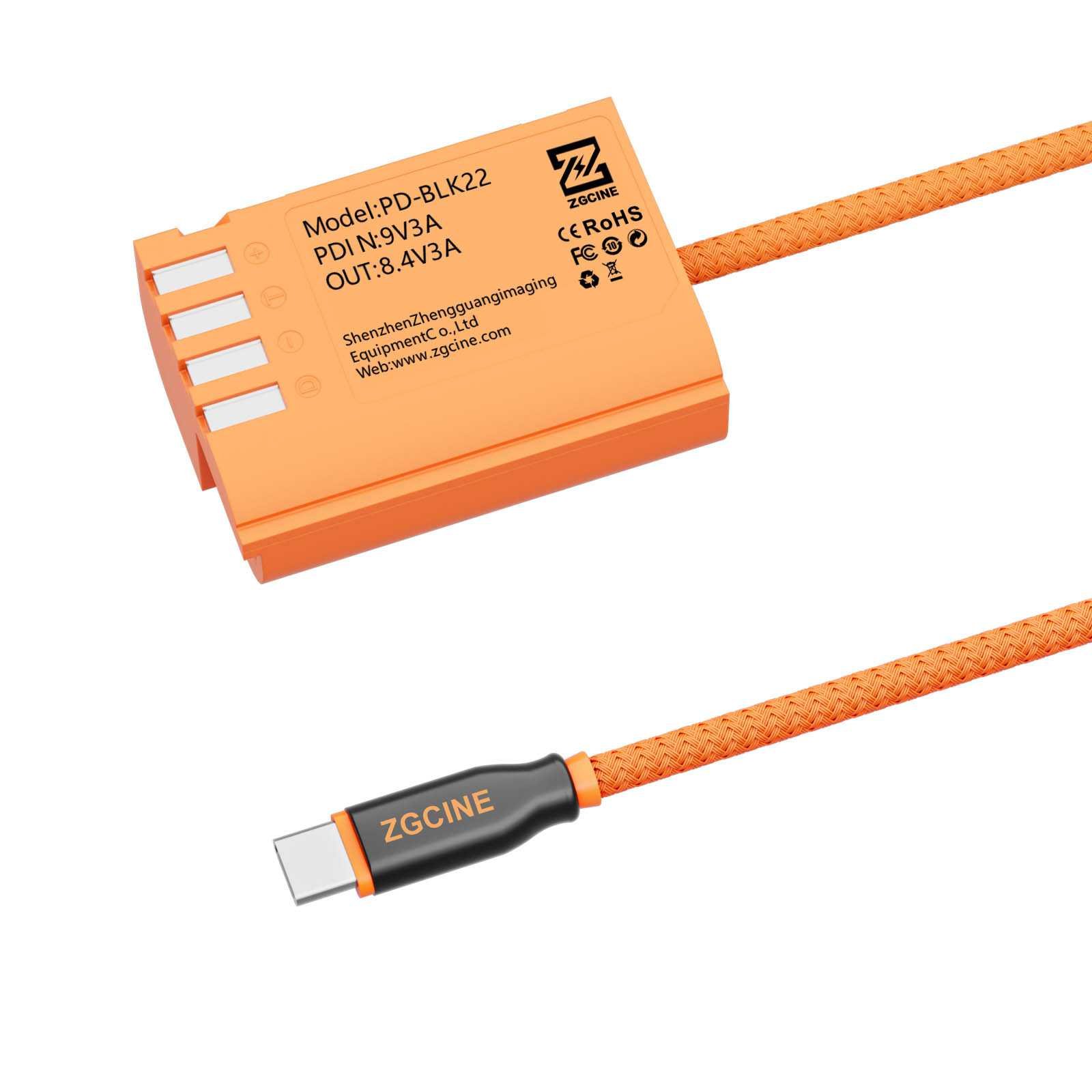 Dummy accu-kabel Panasonic BLK22 (USB-C) - Afbeelding 3