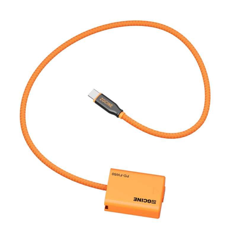 Dummy accu-kabel USB-C naar Sony NP-FW50 - Afbeelding 3