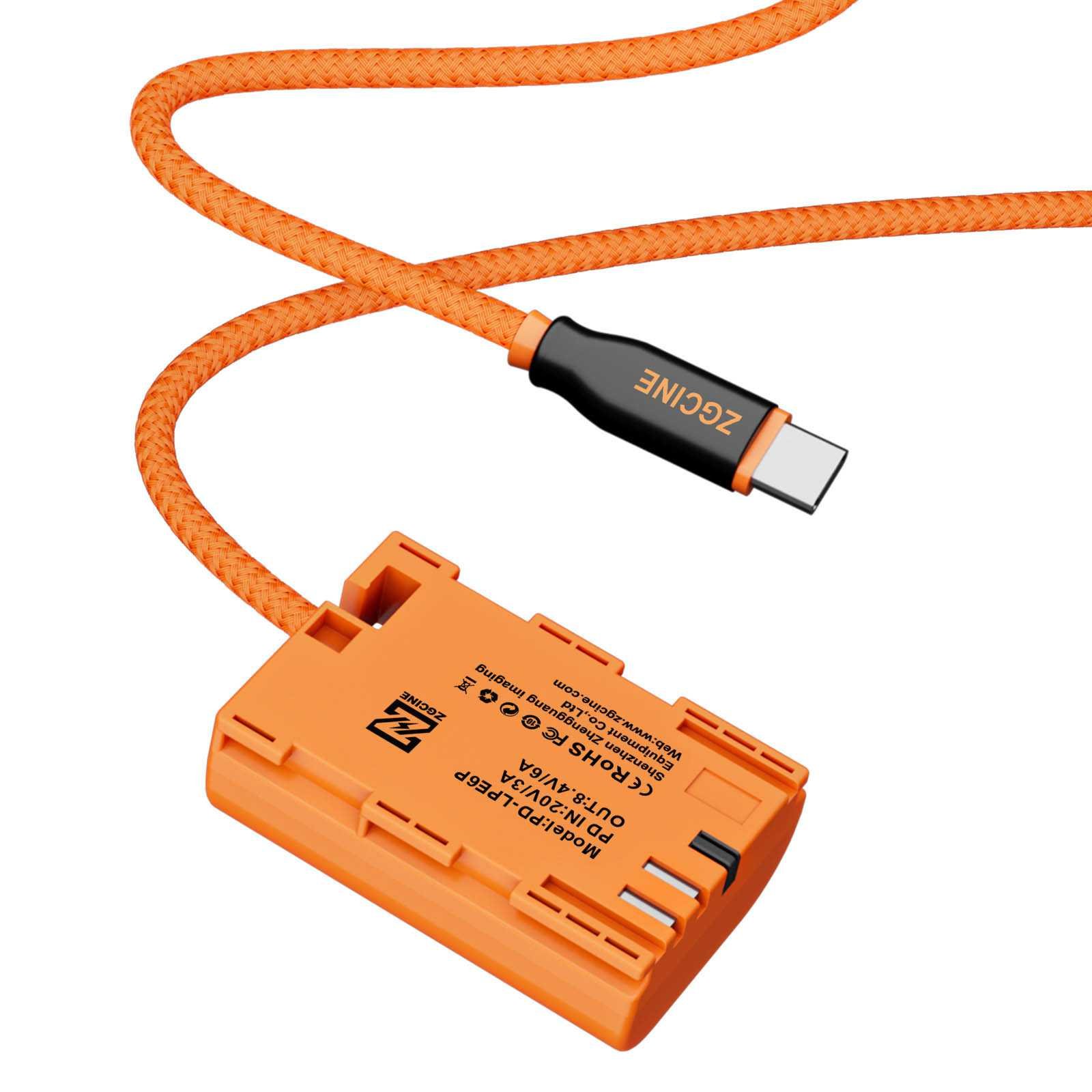 Dummy accu-kabel Canon LP-E6P (USB-C) - Afbeelding 2
