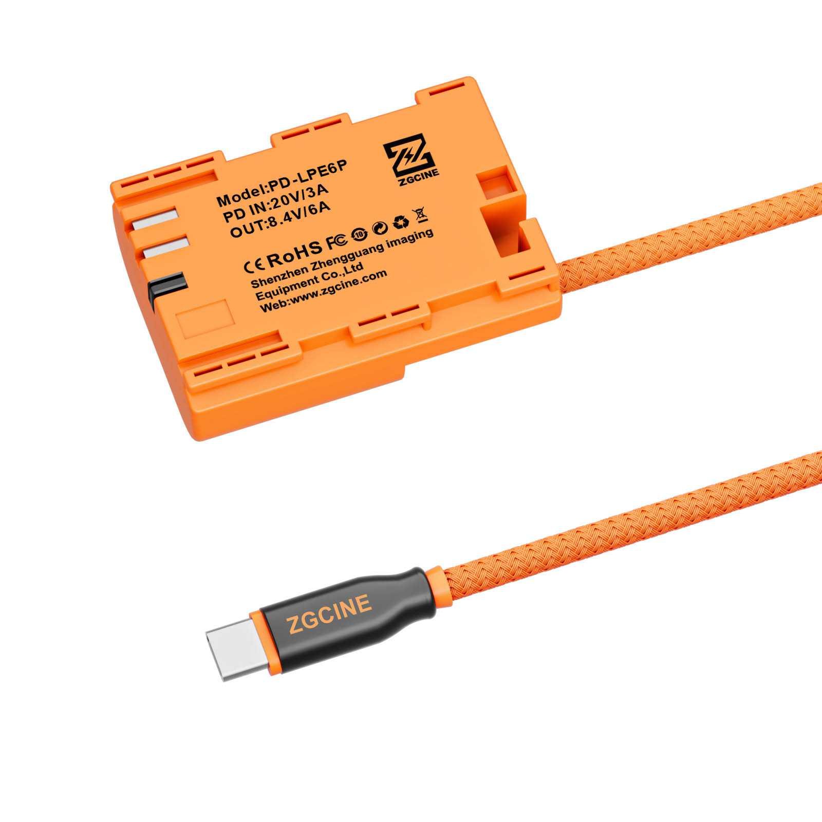 Dummy accu-kabel Canon LP-E6P (USB-C) - Afbeelding 3