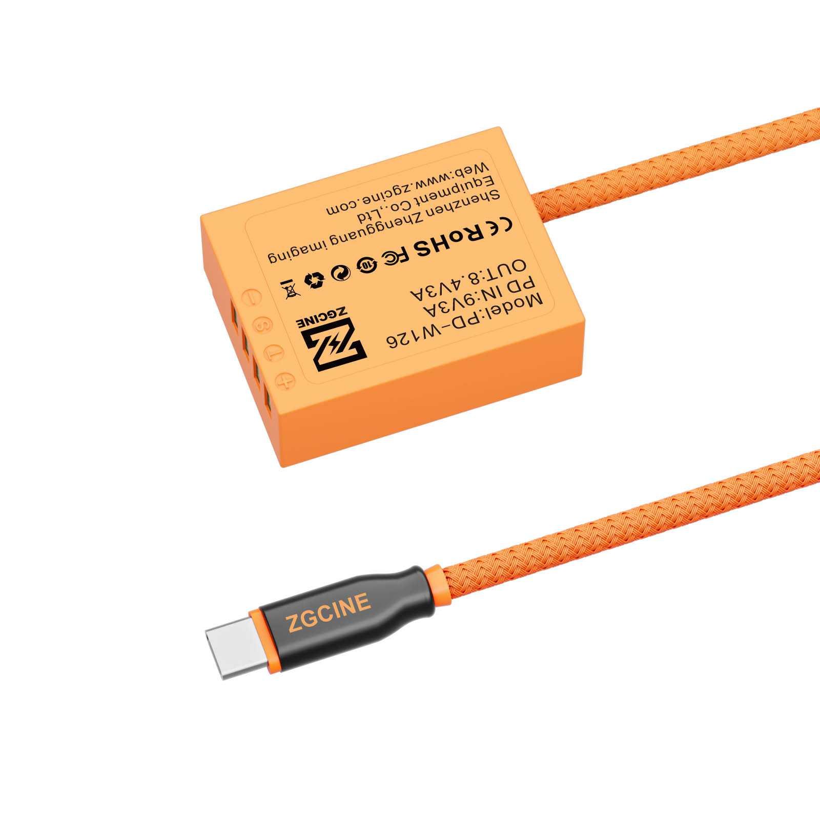 Dummy accu-kabel Fujifilm W126 (USB-C) - Afbeelding 3