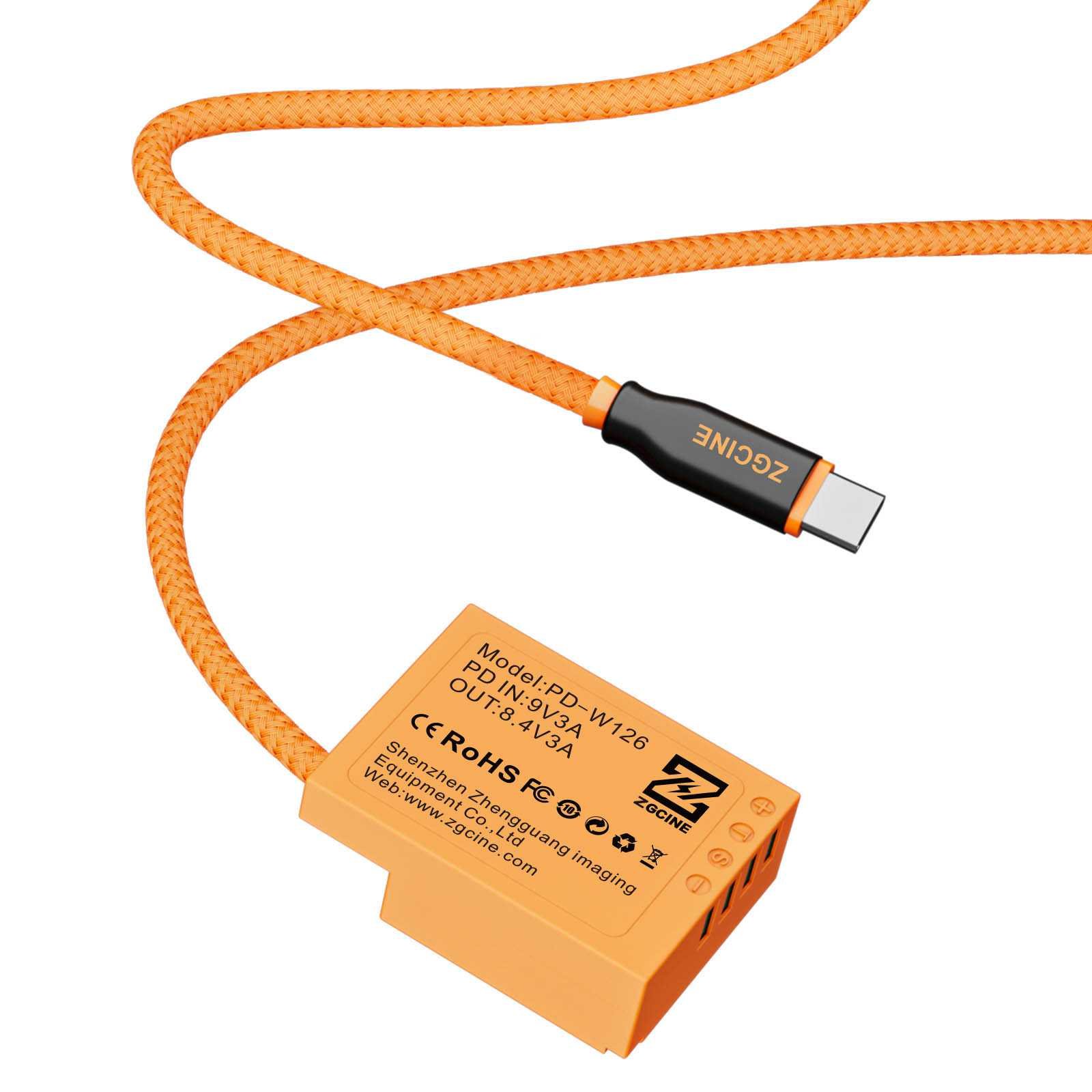 Dummy accu-kabel Fujifilm W126 (USB-C) - Afbeelding 4