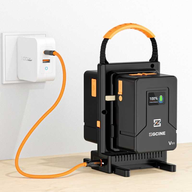 Charger for Dual V-Mount Battery with hot switching - Afbeelding 2