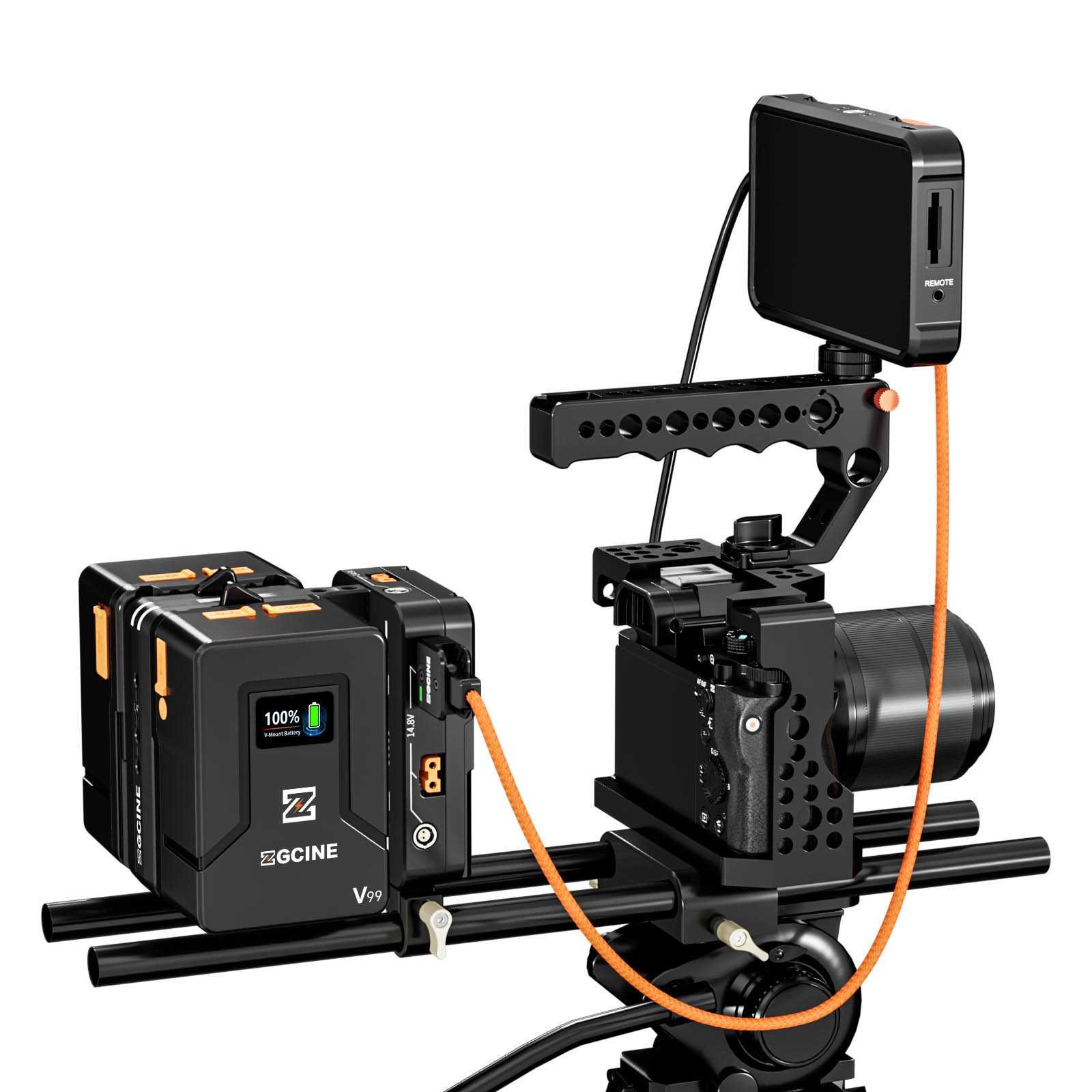 V-Mount Plate sharkfin with hot switching - Afbeelding 5