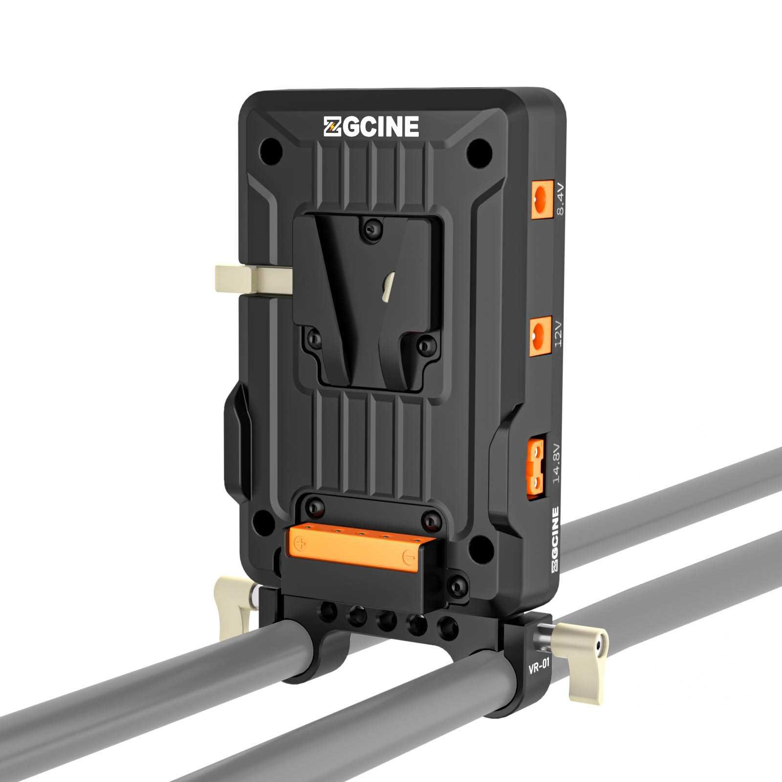 V-Mount Plate on 15mm rod mount - Afbeelding 4