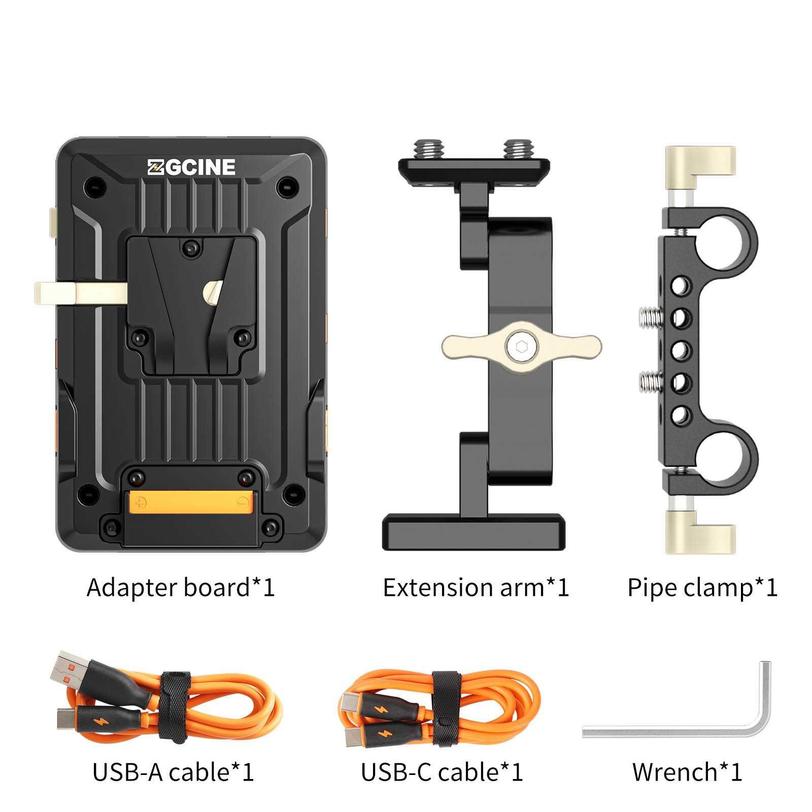 V-Mount Plate Tiltable - on 15mm rod mount - Afbeelding 6