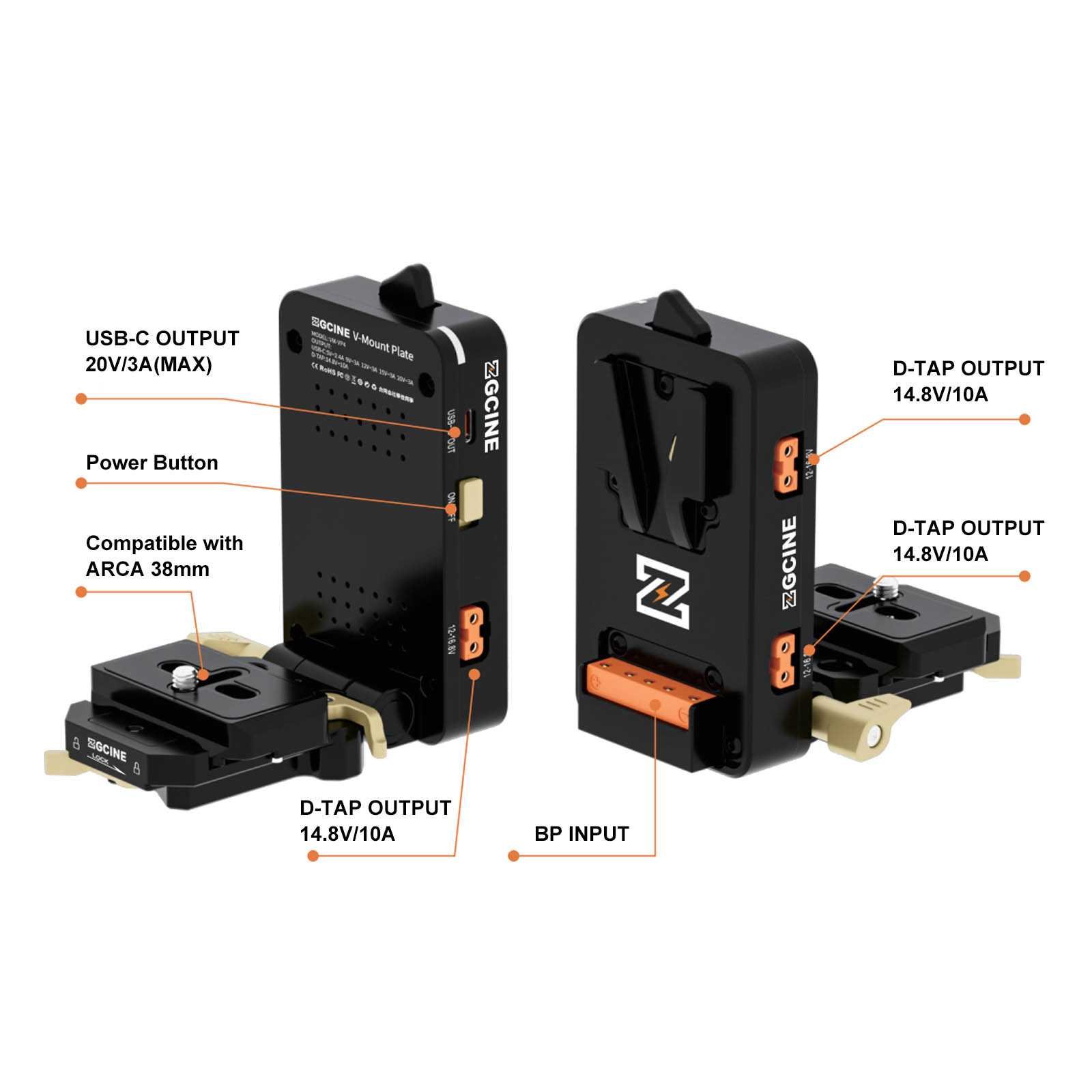 V-Mount Plate Quick Release - Afbeelding 7