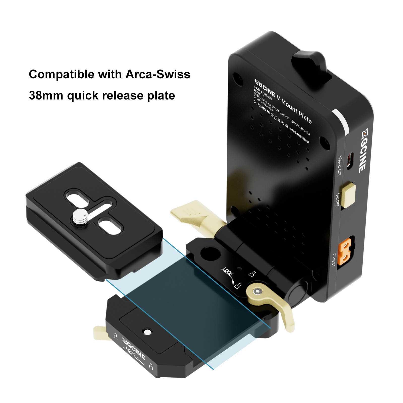 V-Mount Plate Quick Release - Afbeelding 8