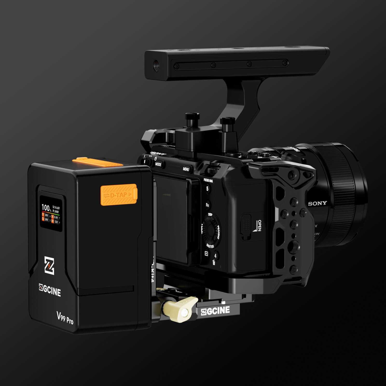 V-mount plate with arca swiss QR plate - Afbeelding 13