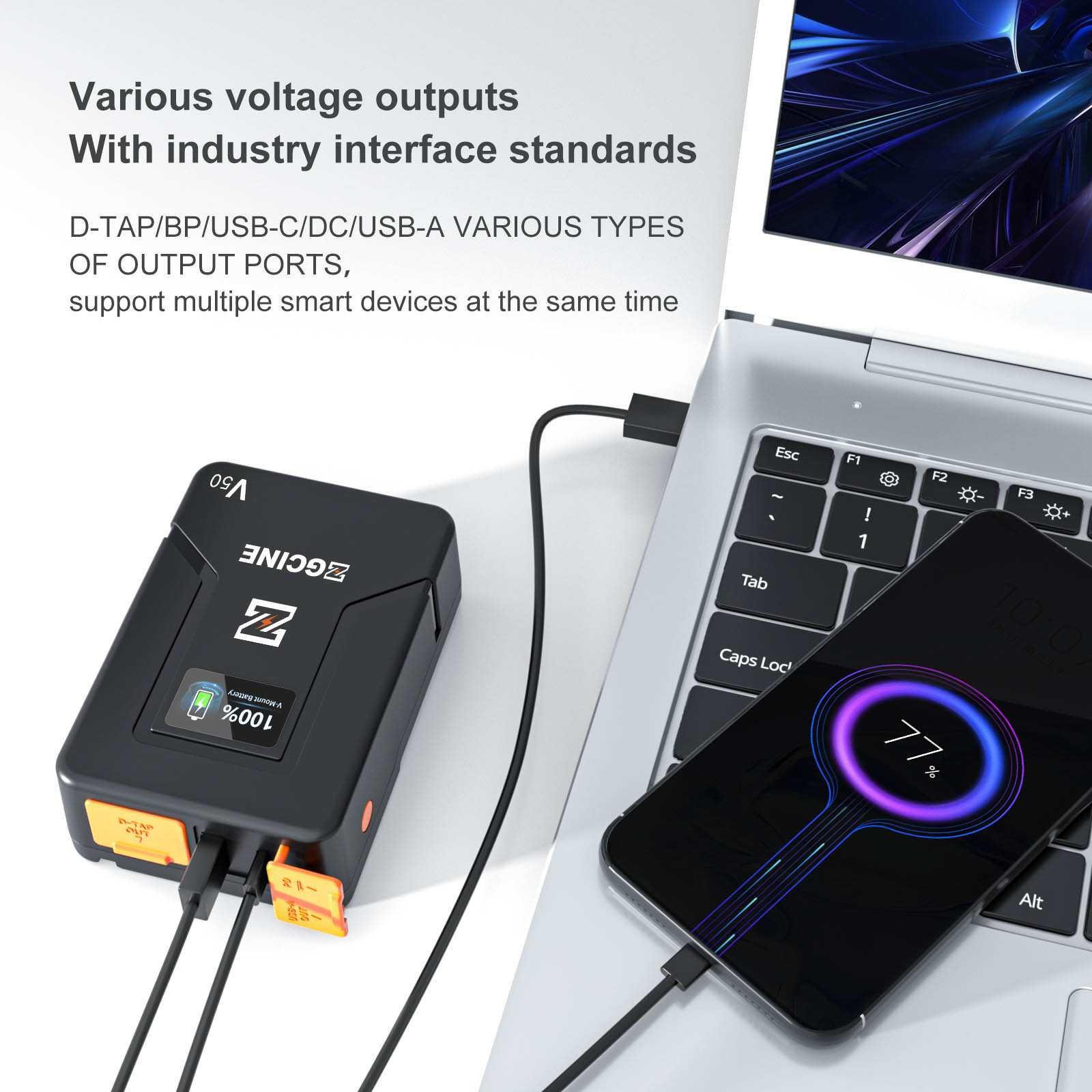 V-Mount Battery 50Wh V-series - Afbeelding 2