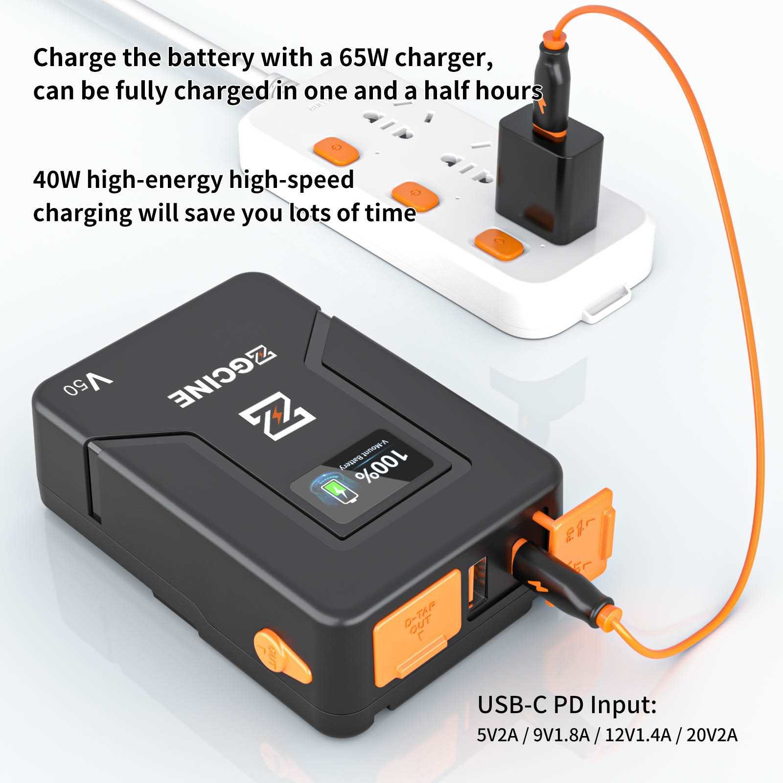V-Mount Battery 50Wh V-series - Afbeelding 4