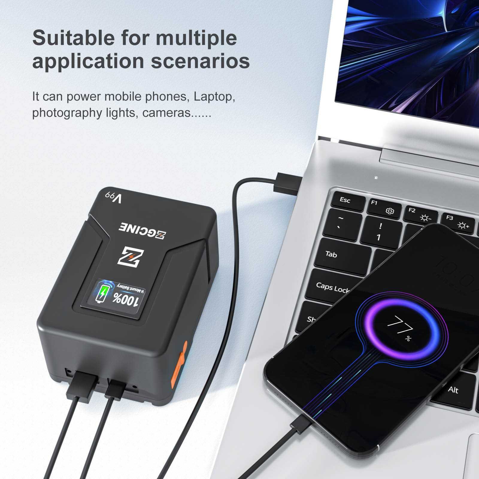 V-Mount Battery 99Wh V-series - Afbeelding 4